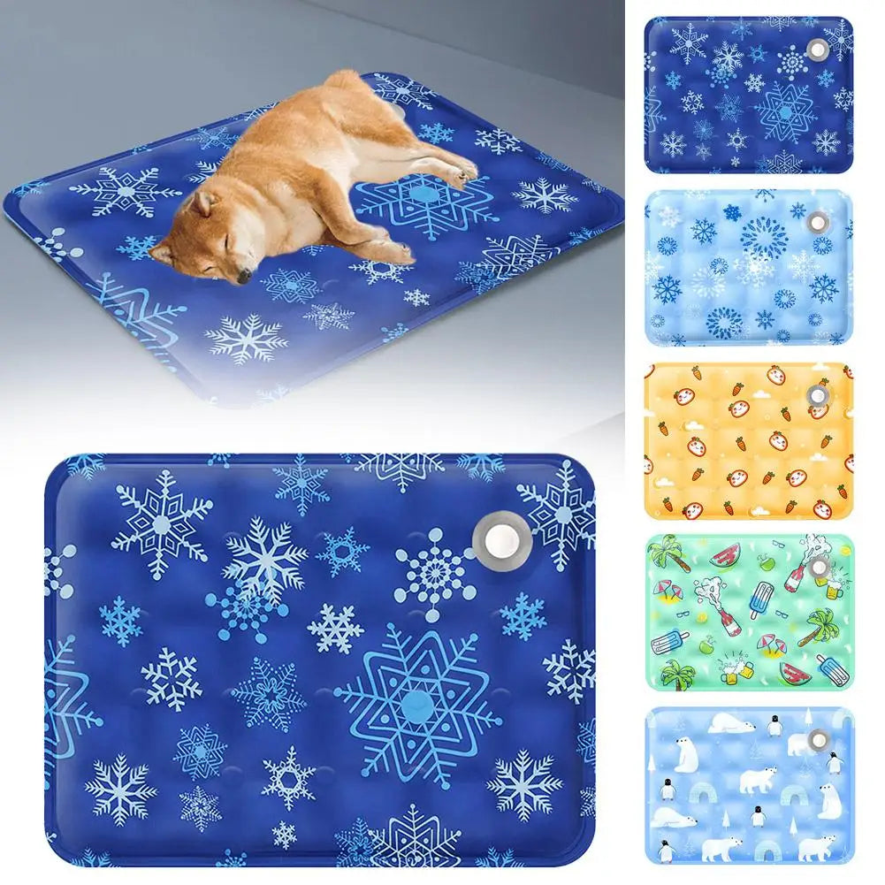 Cooling Pad Ice Mat Summer Pet Dry Ice Crystal Powder Water Injection Dog Cat Cool Mat Pet Summer Supplies
