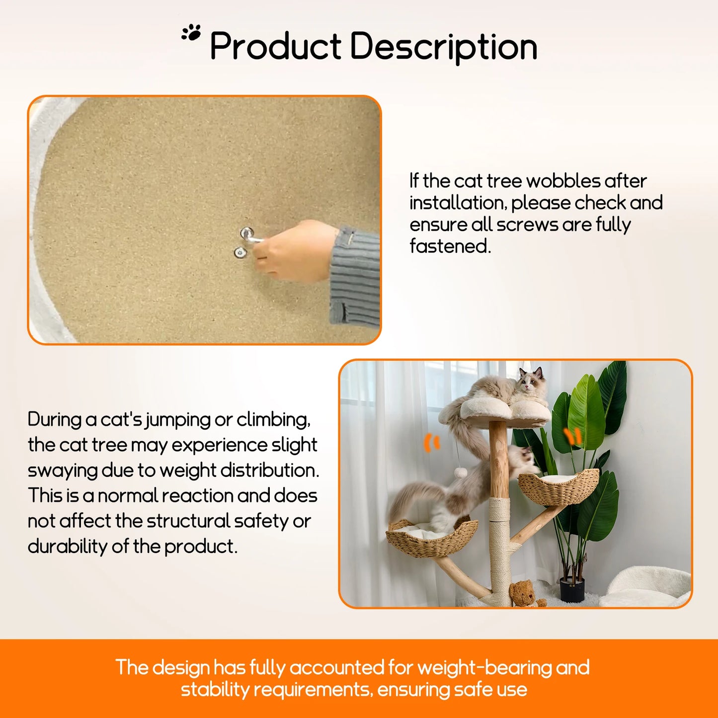 Cat Tower With Scratching Posts