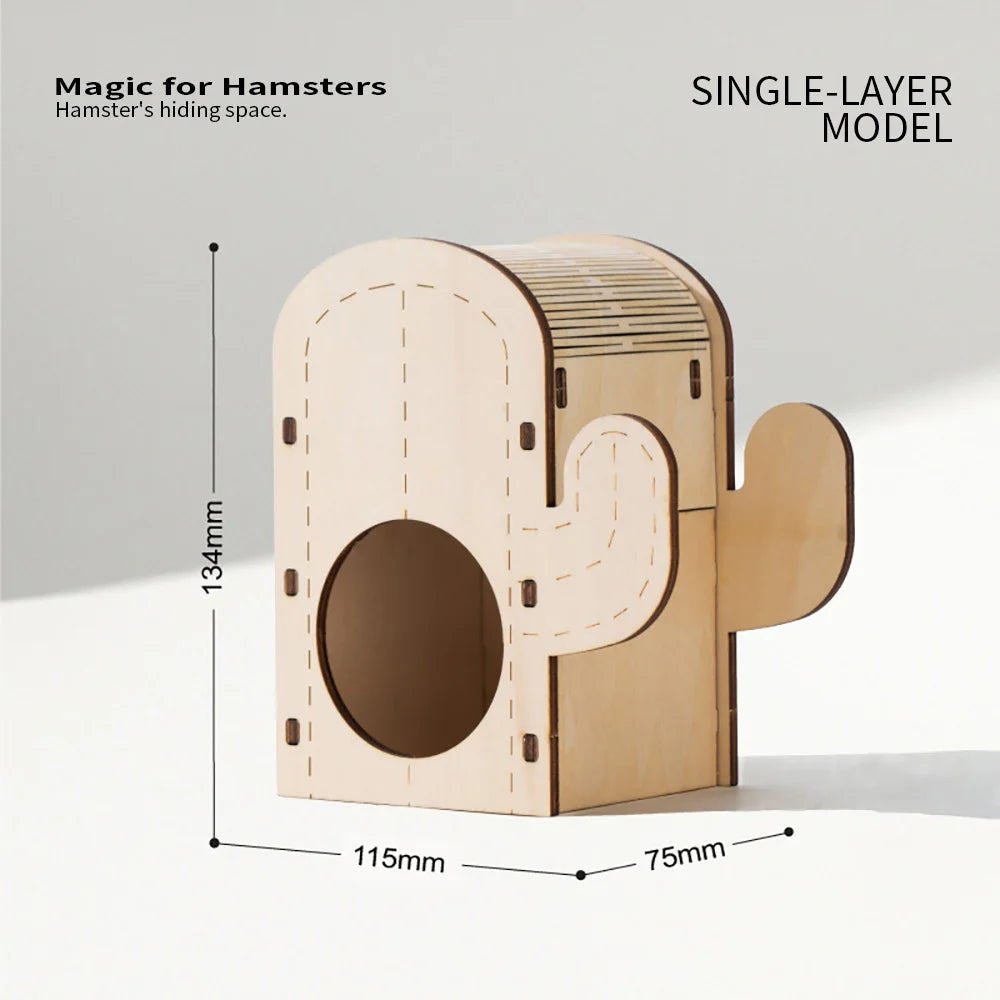Wooden Hamster House