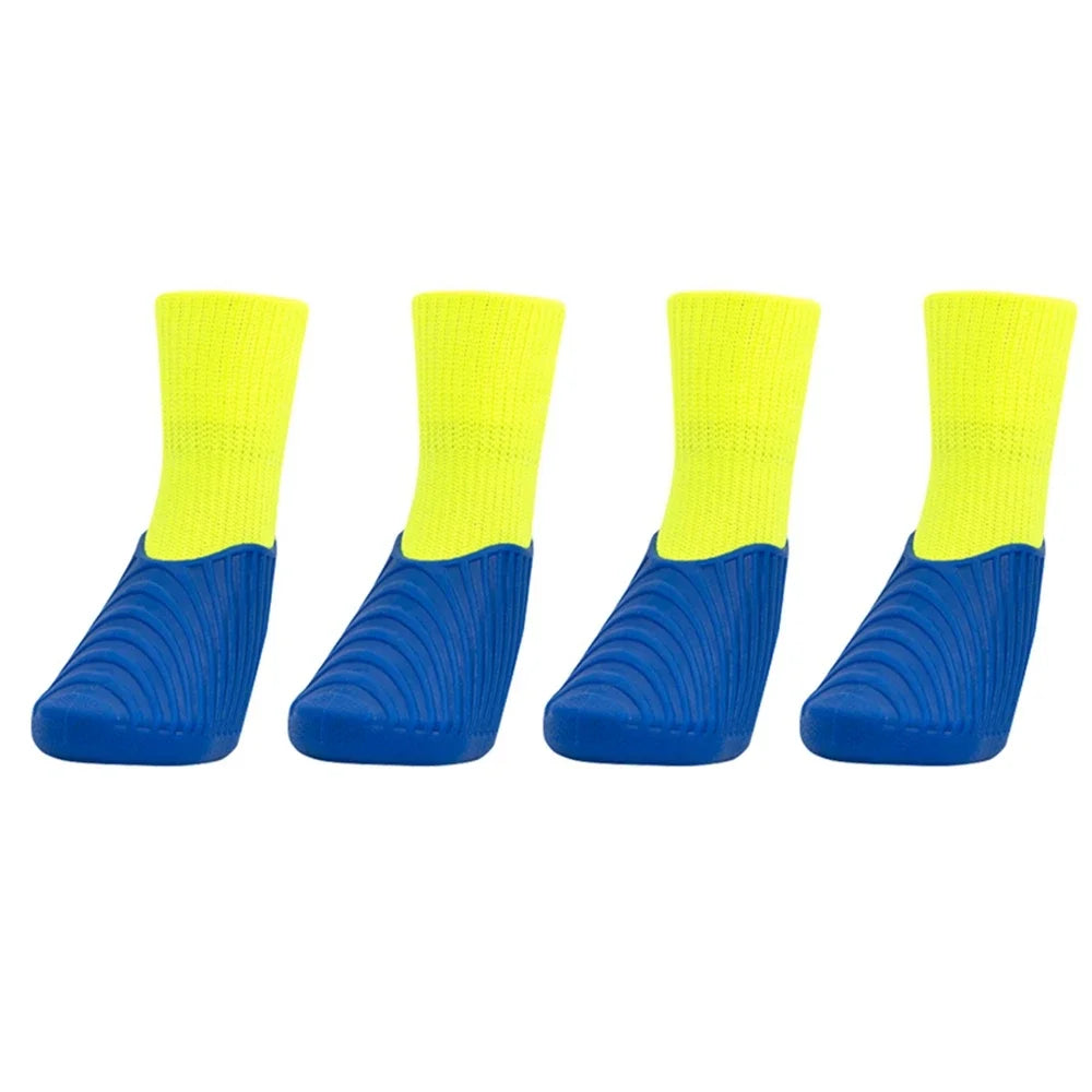 4PCS Waterproof Dog Shoes, Anti-slip Sole